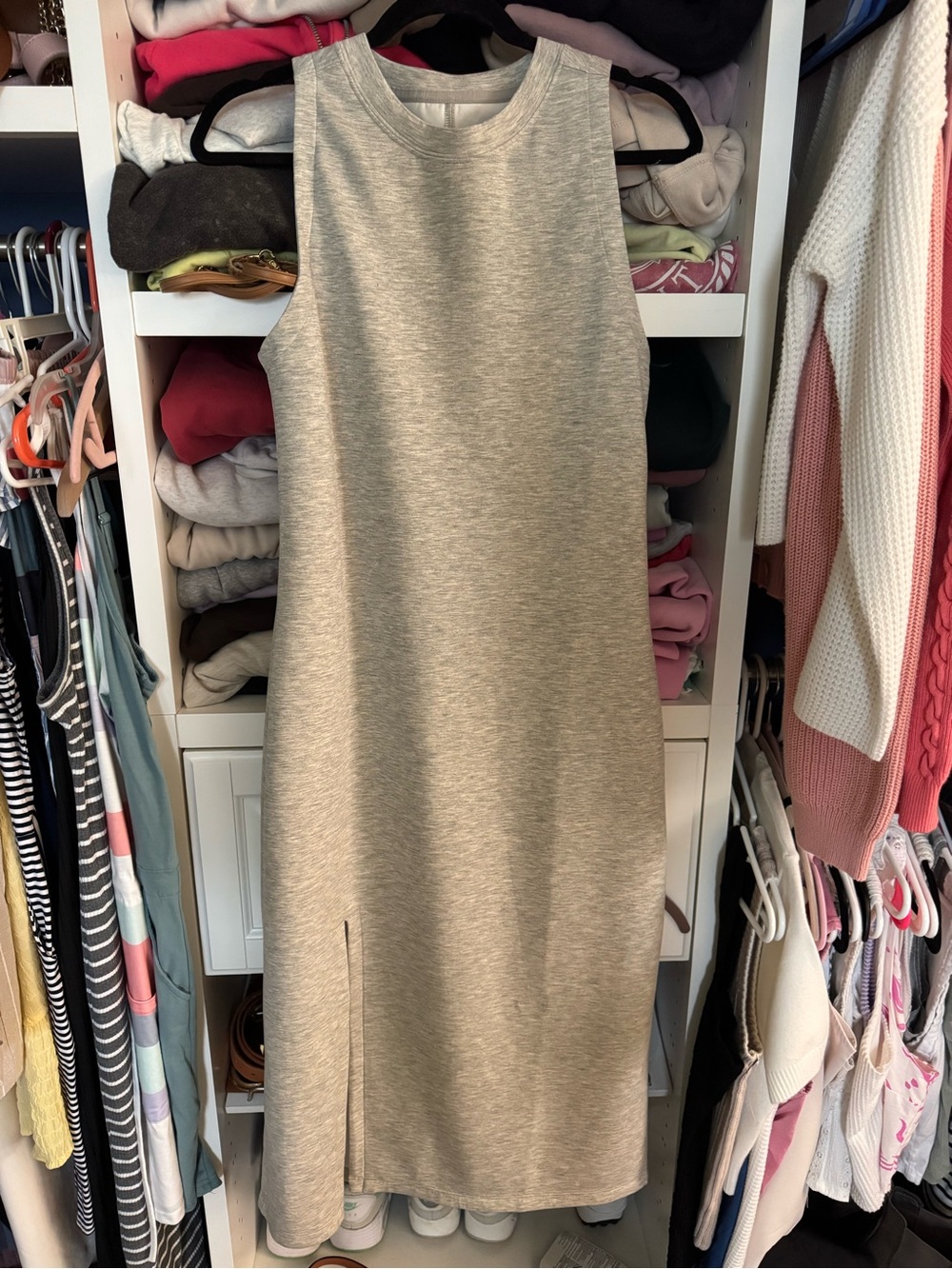 YPB Abercrombie Midi Dress in Grey